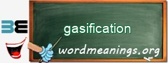 WordMeaning blackboard for gasification